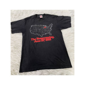 VTG Harley Davidson Holoubek Hit Me 1988 Homecoming Single Stitch USA Map Sz L